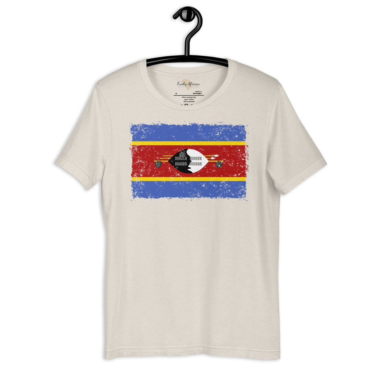 Eswatini grunge unisex tee Funky African