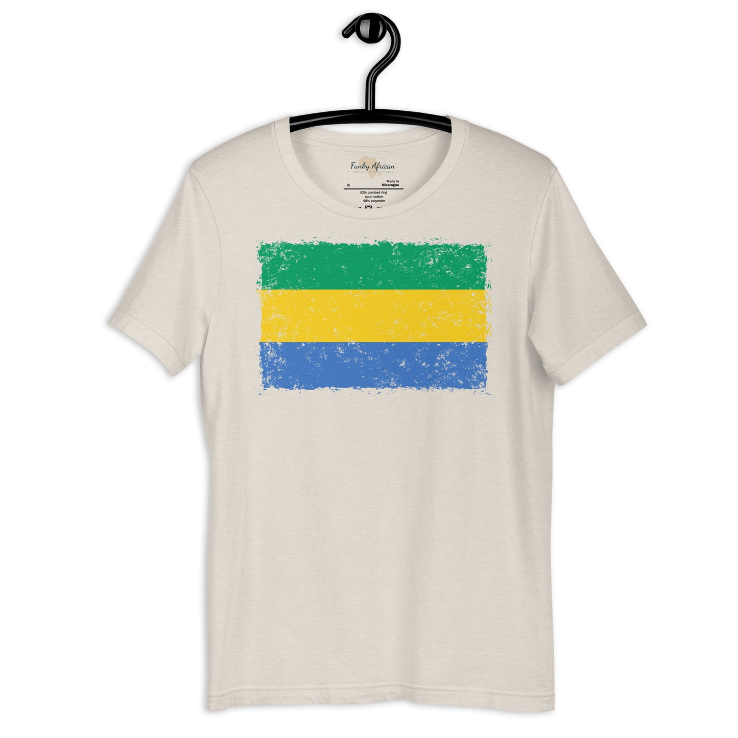 Gabon grunge unisex tee