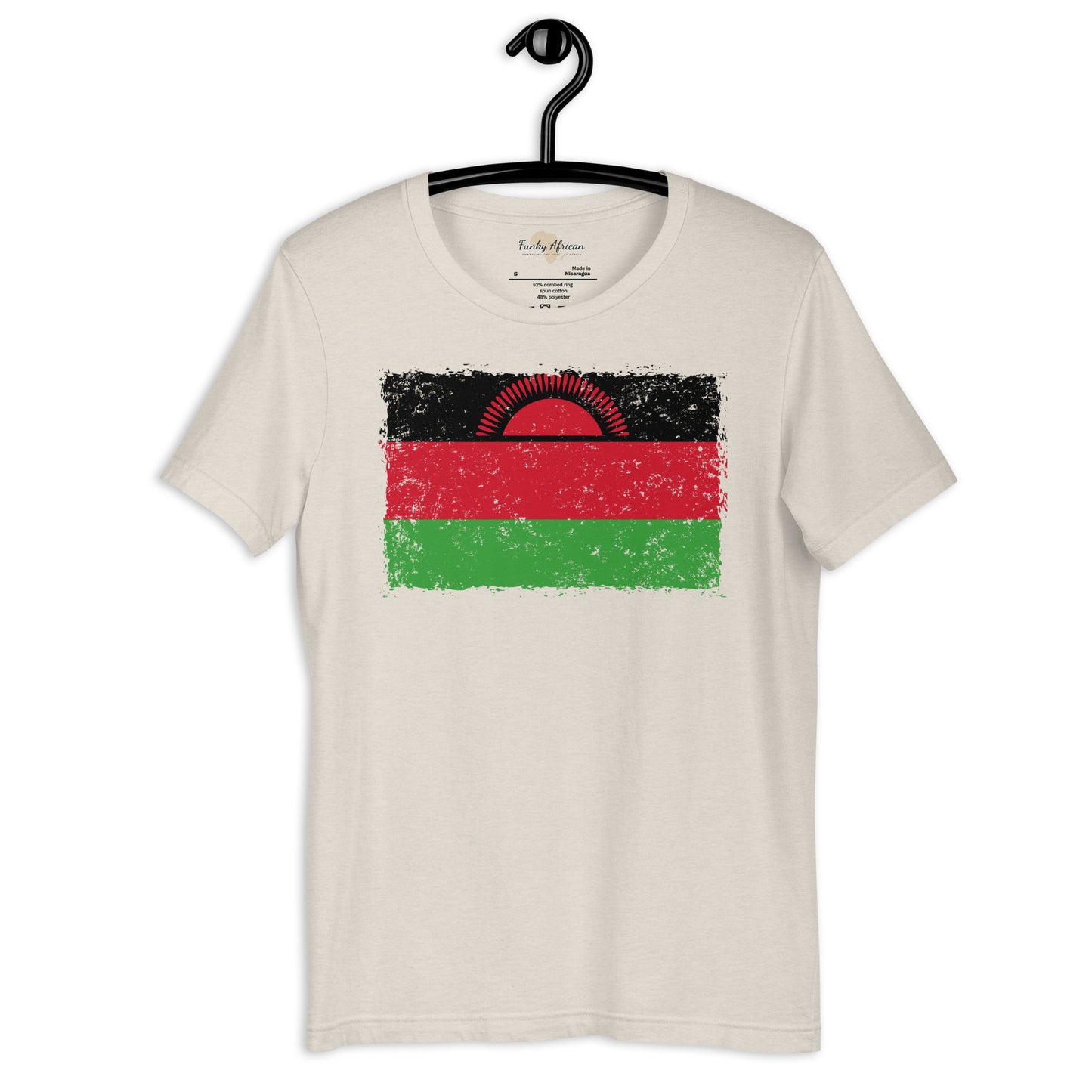 Malawi grunge unisex tee