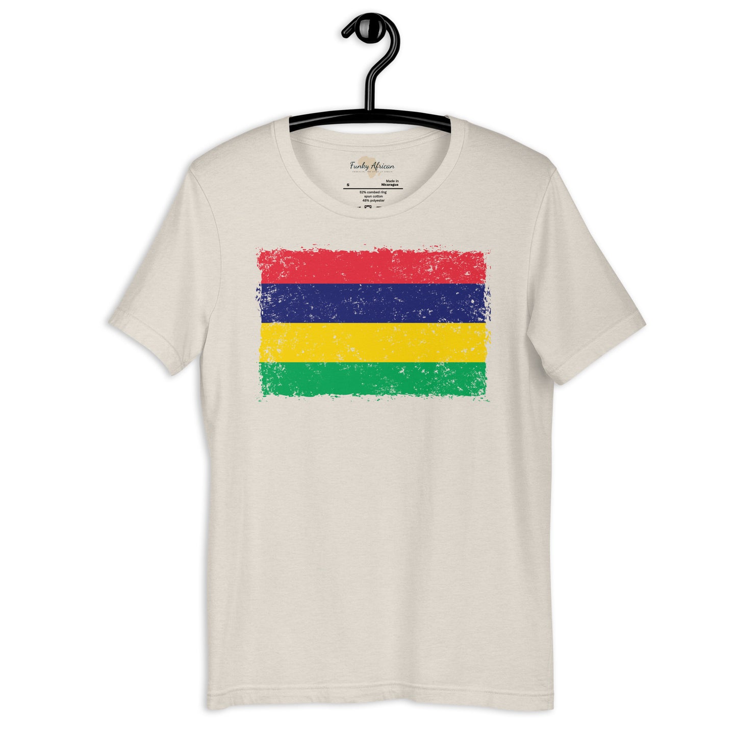 Mauritius grunge unisex tee