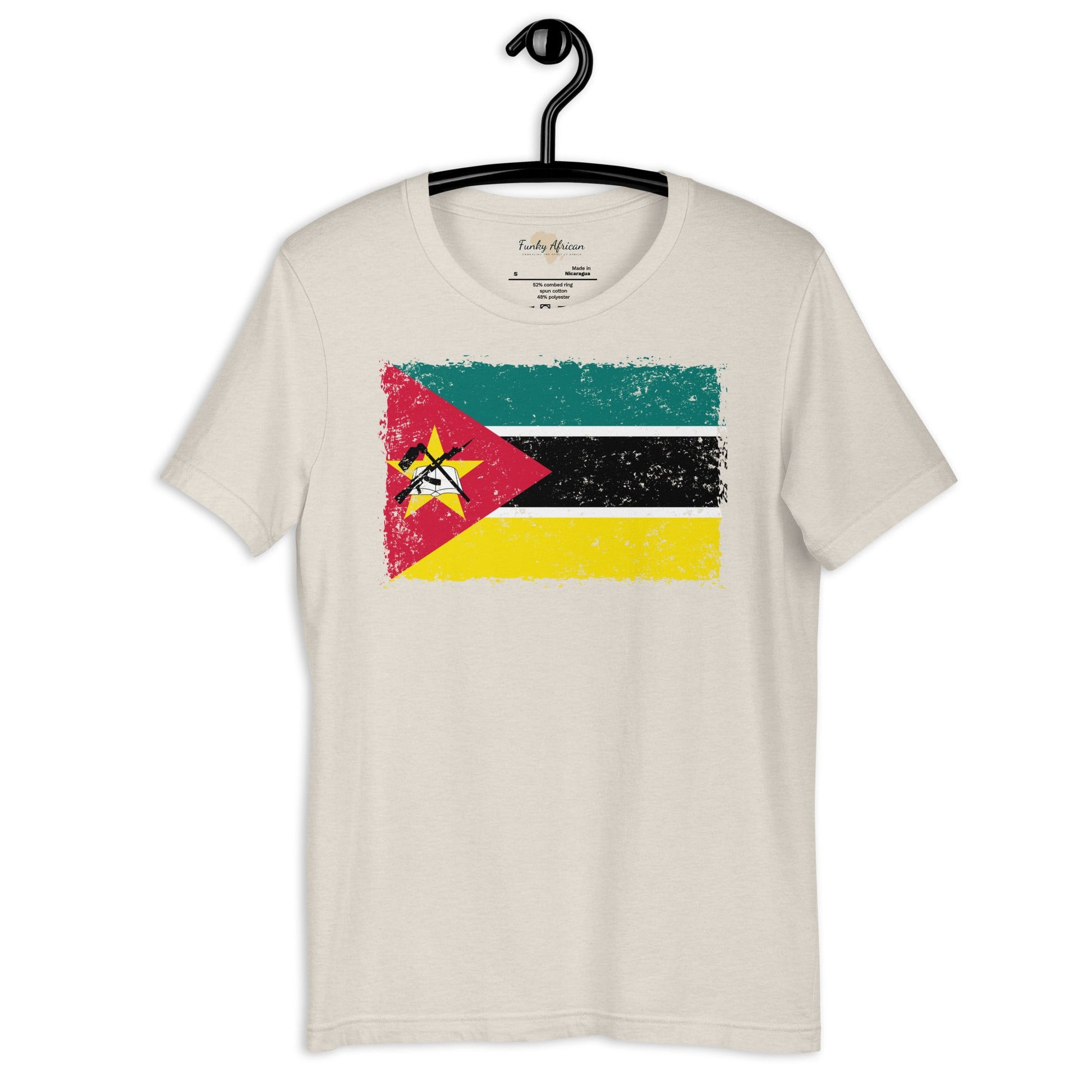 Mozambique grunge unisex tee Funky African