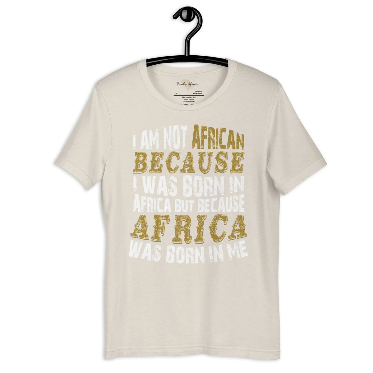Africa born in me Unisex t-shirt Funky African