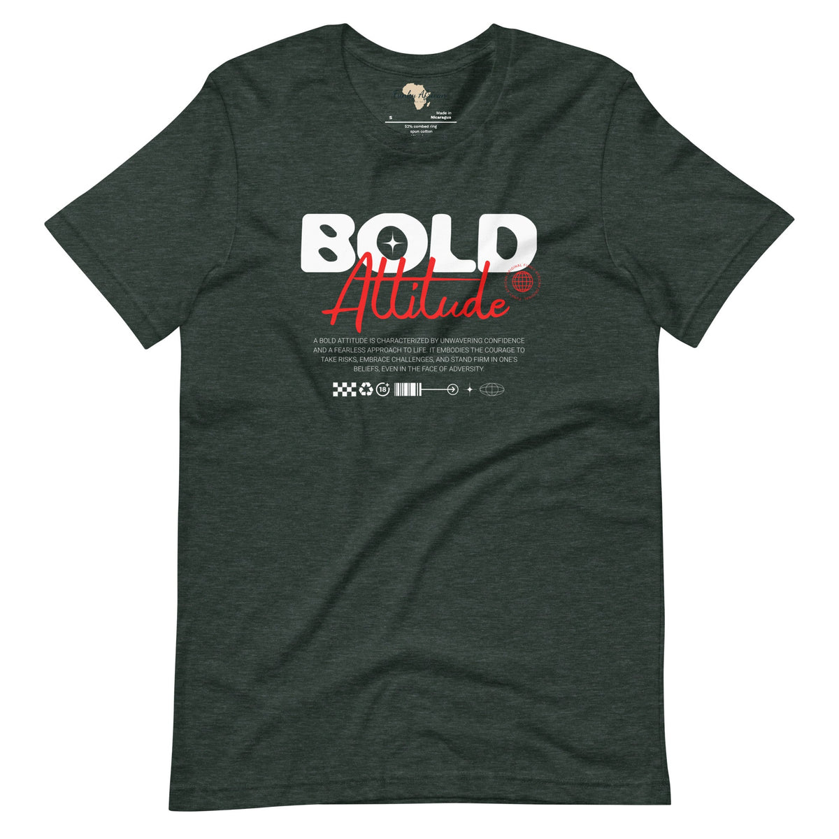 Bold Attitude unisex tee Funky African