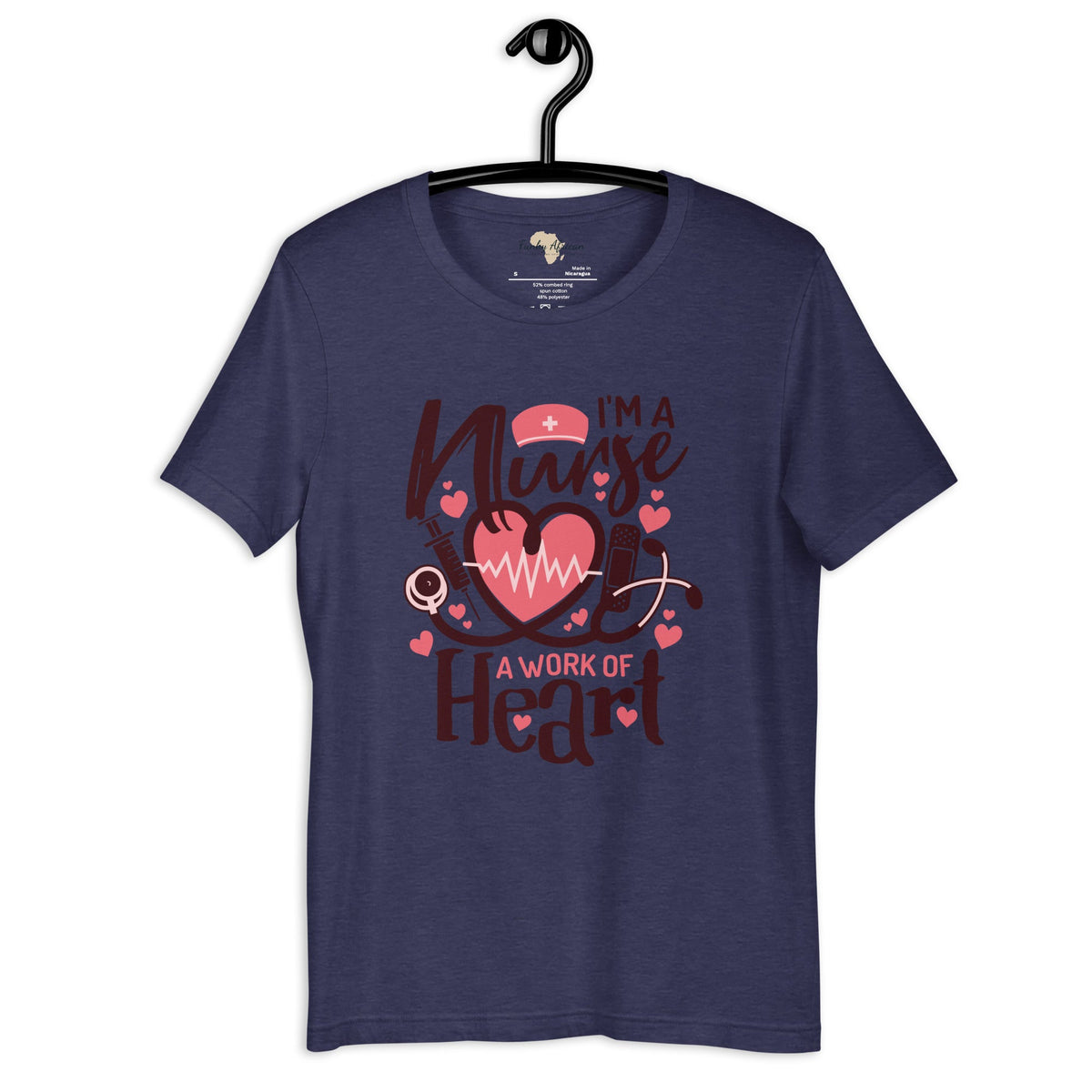 I am a nurse unisex tee Funky African