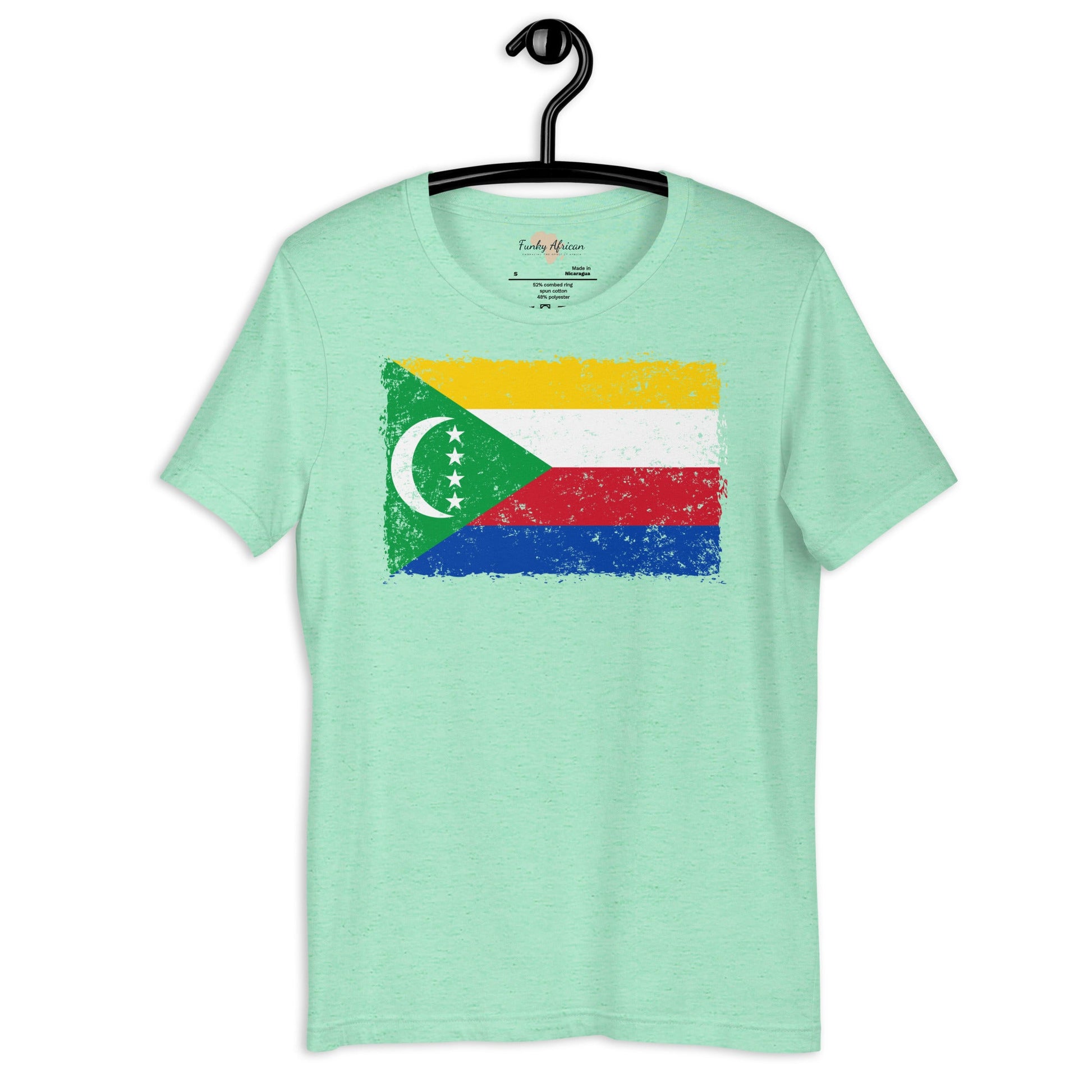 Comoros grunge unisex tee Funky African