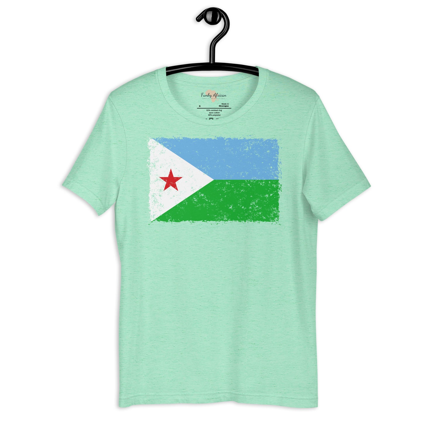 Djibouti grunge unisex tee