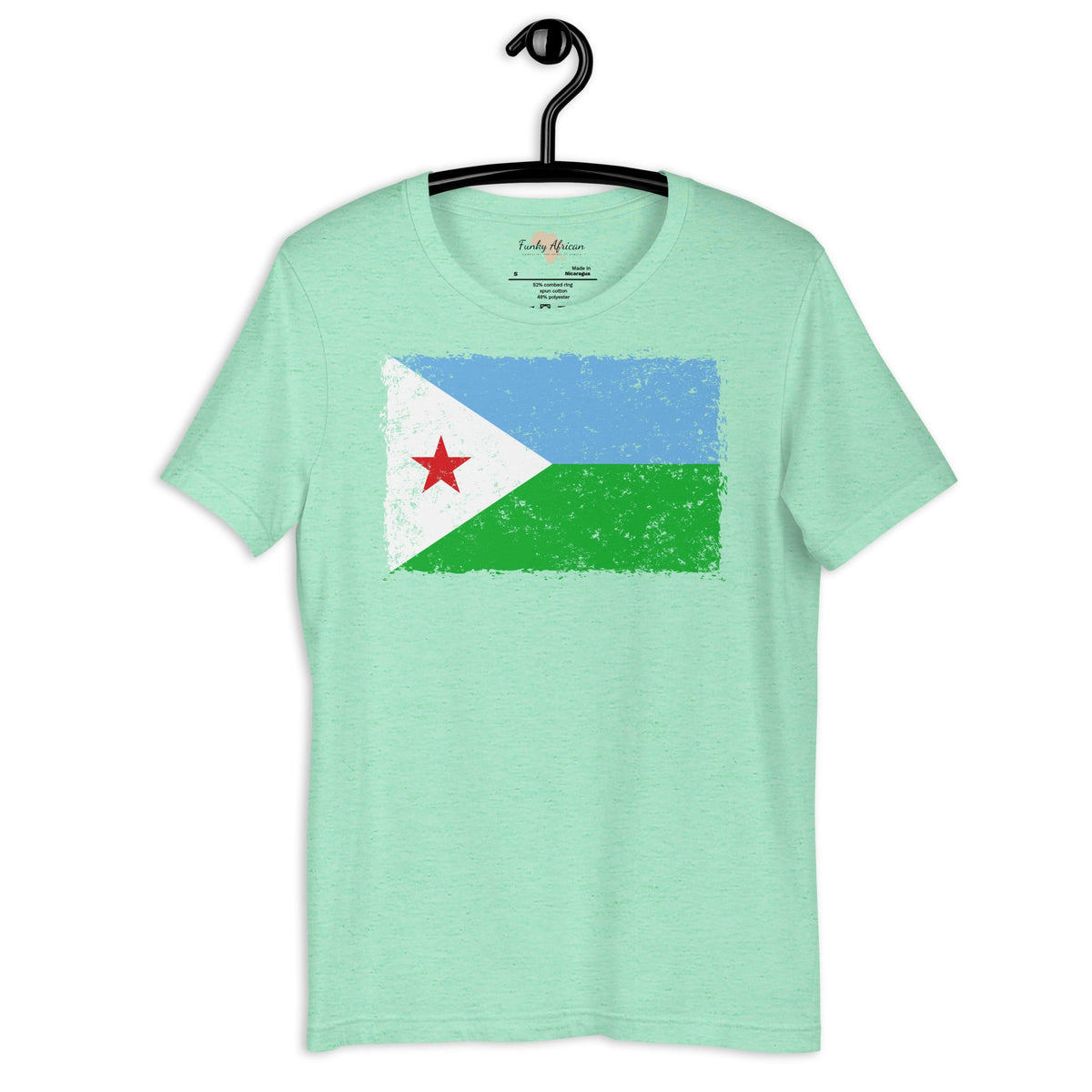 Djibouti grunge unisex tee Funky African