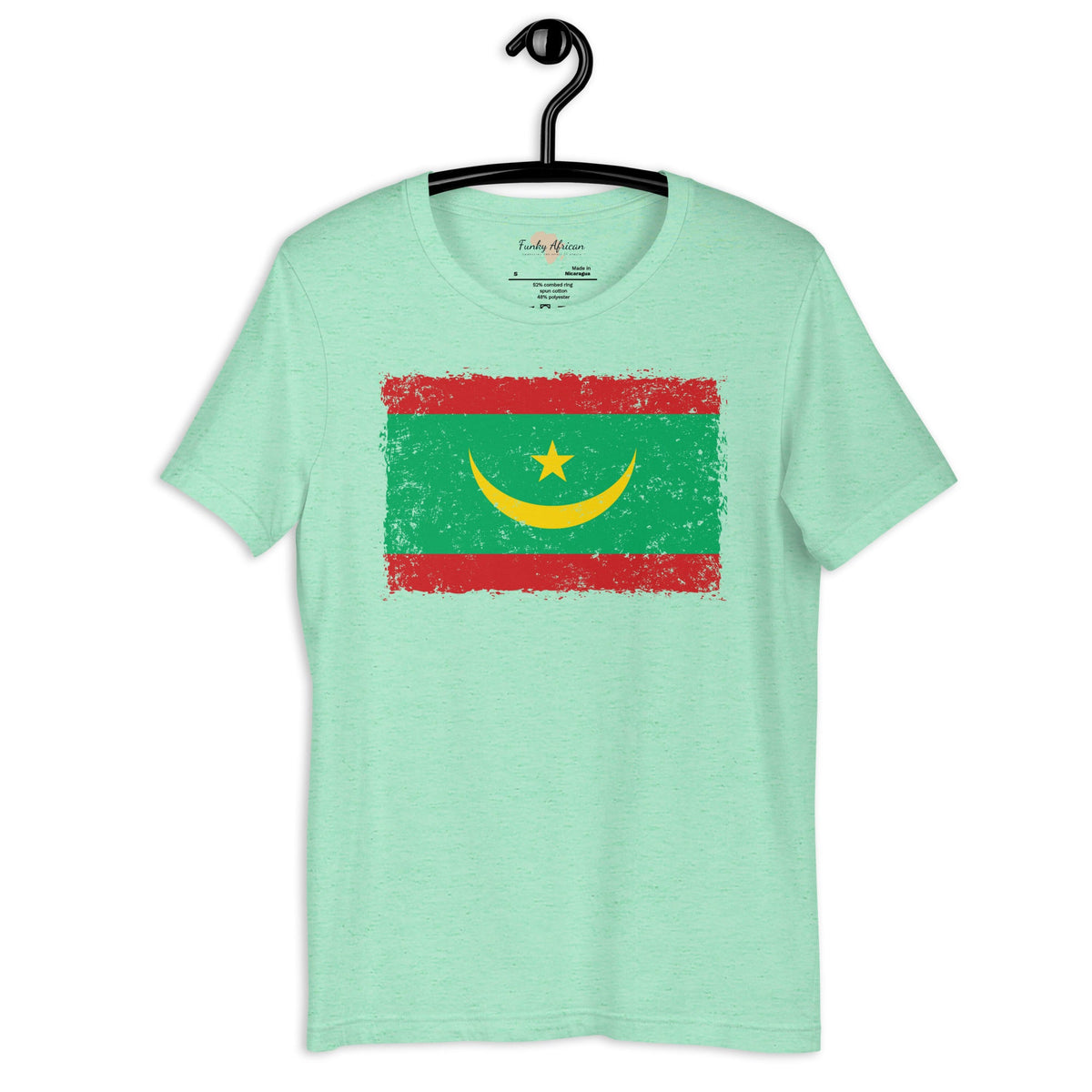 Mauritania grunge unisex tee Funky African