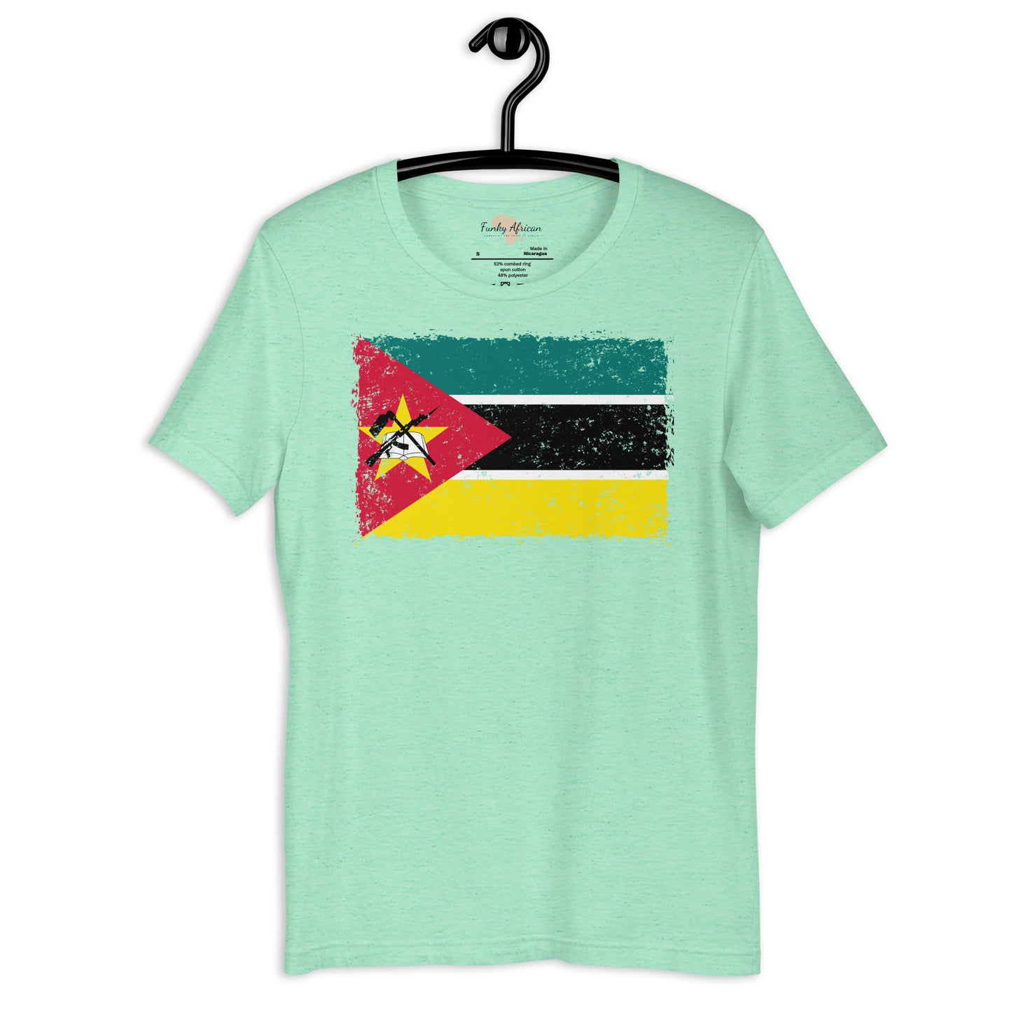 Mozambique grunge unisex tee