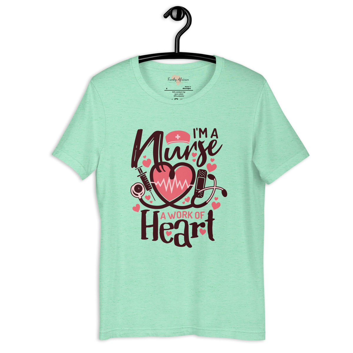 I am a nurse unisex tee Funky African