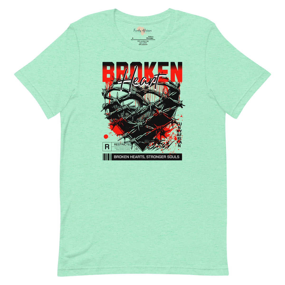 Broken Heart unisex tee Funky African