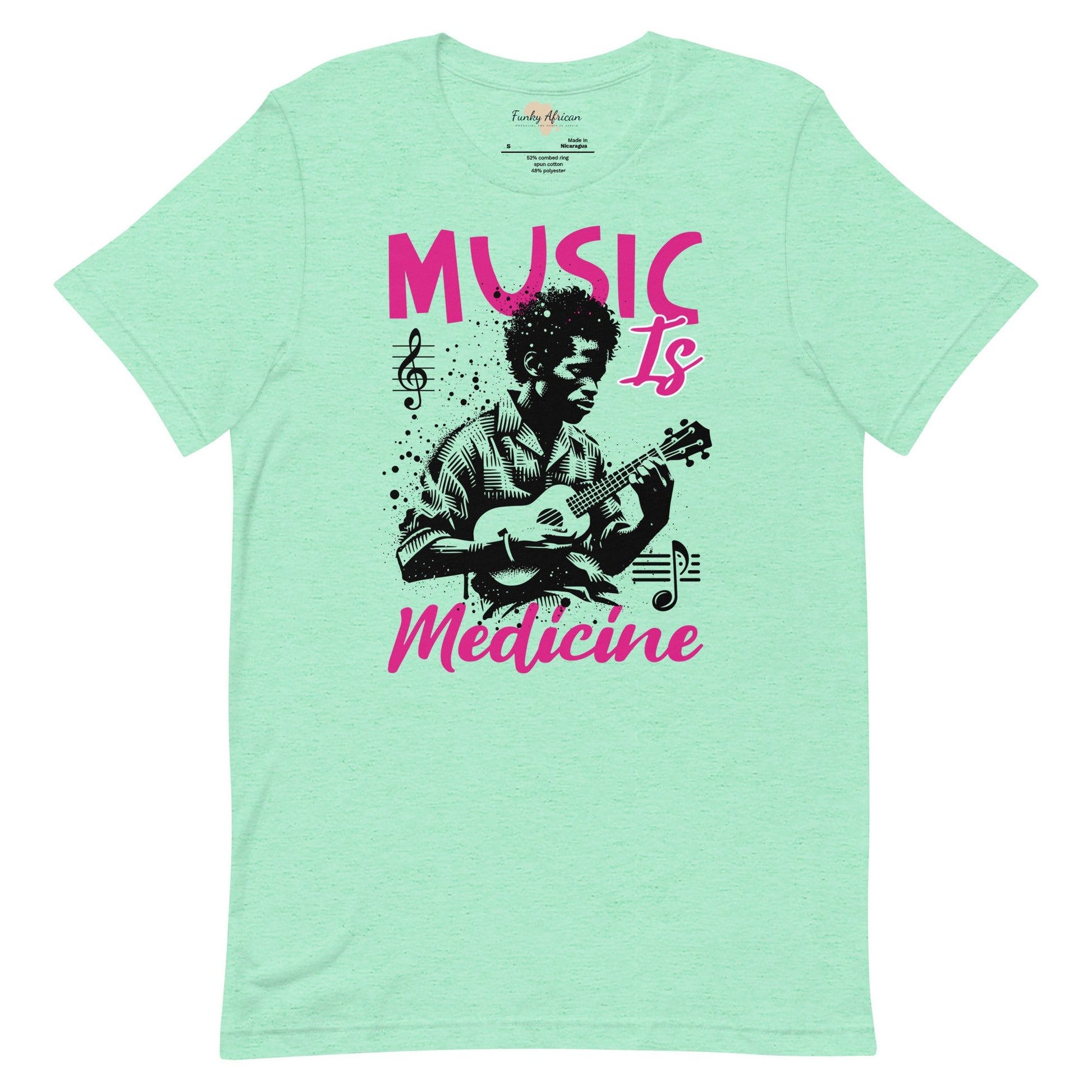 Music is medicine unisex t-shirt Funky African