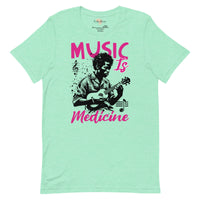 Music is medicine unisex t-shirt Funky African