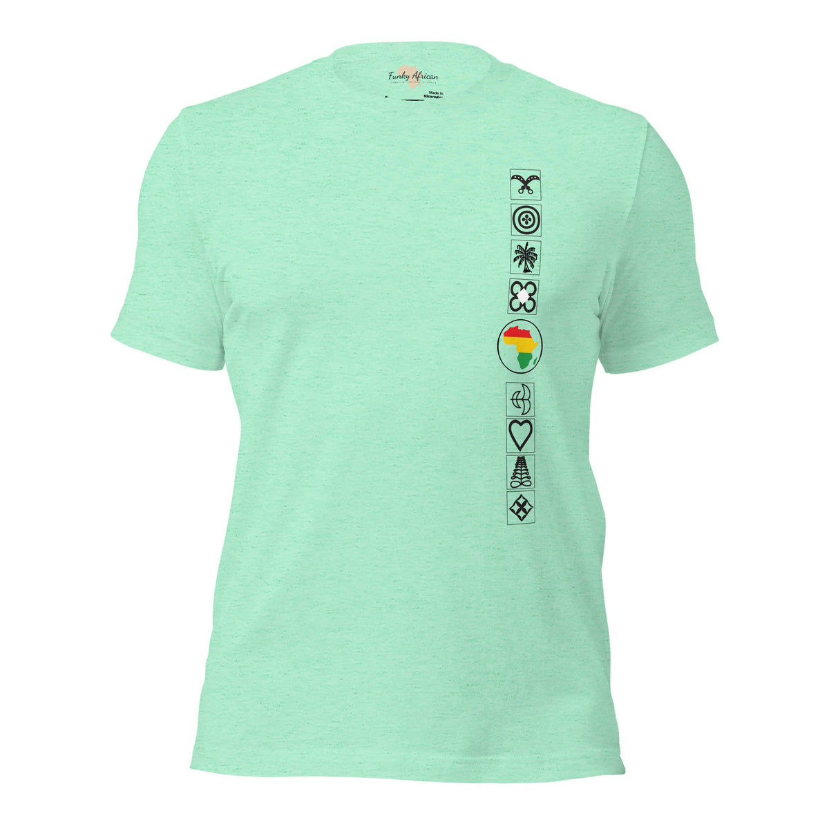 Adinkra Side Unisex t-shirt Funky African