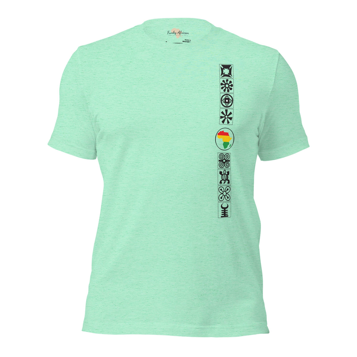 Adinkra Sided Unisex t-shirt Funky African