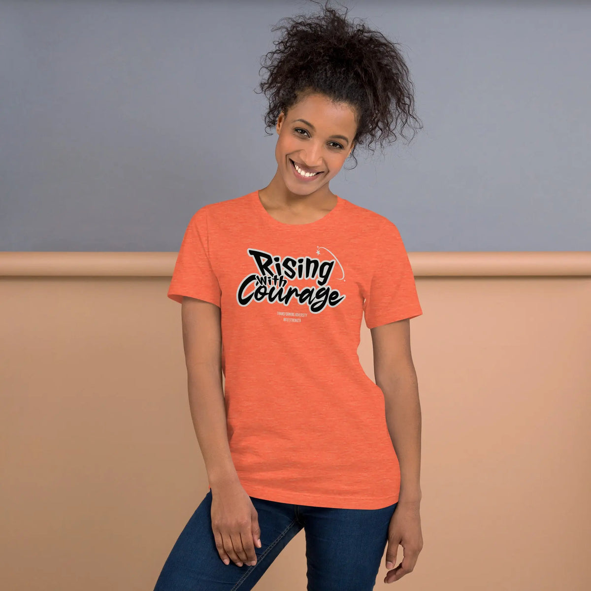 Rising with courage unisex t-shirt Funky African
