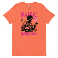 Music is medicine unisex t-shirt Funky African