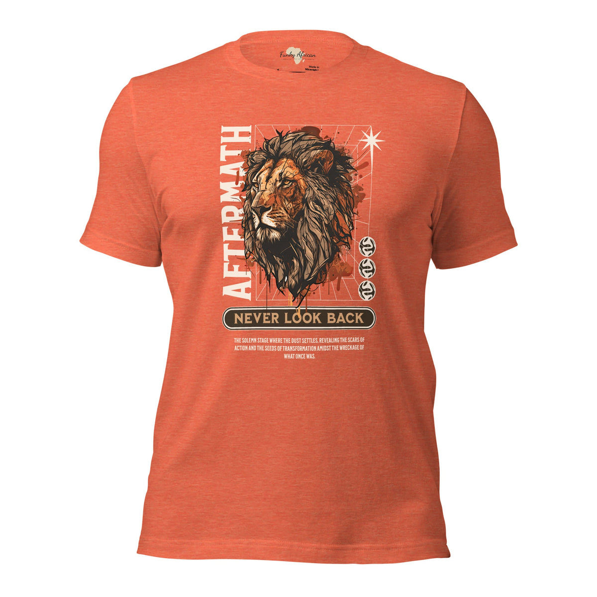 Never Look Back Unisex t-shirt Funky African