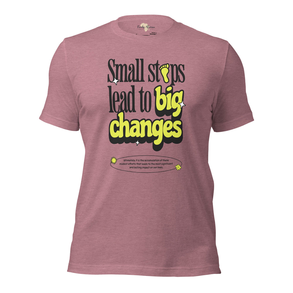 Small steps unisex tee Funky African