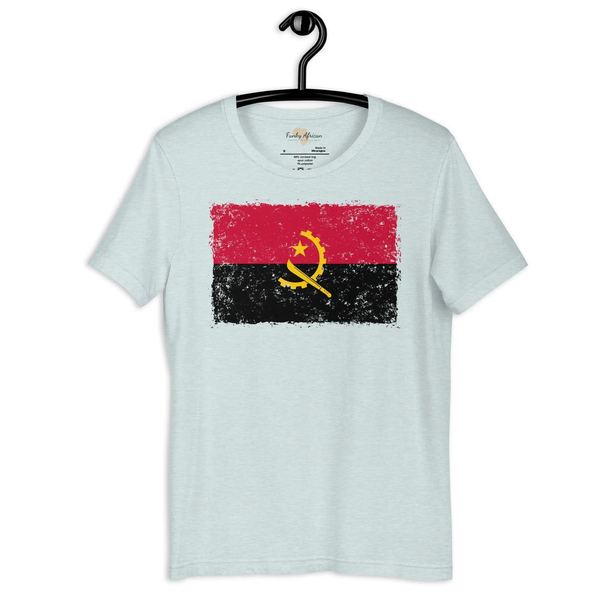 Angolan grunge unisex tee Funky African