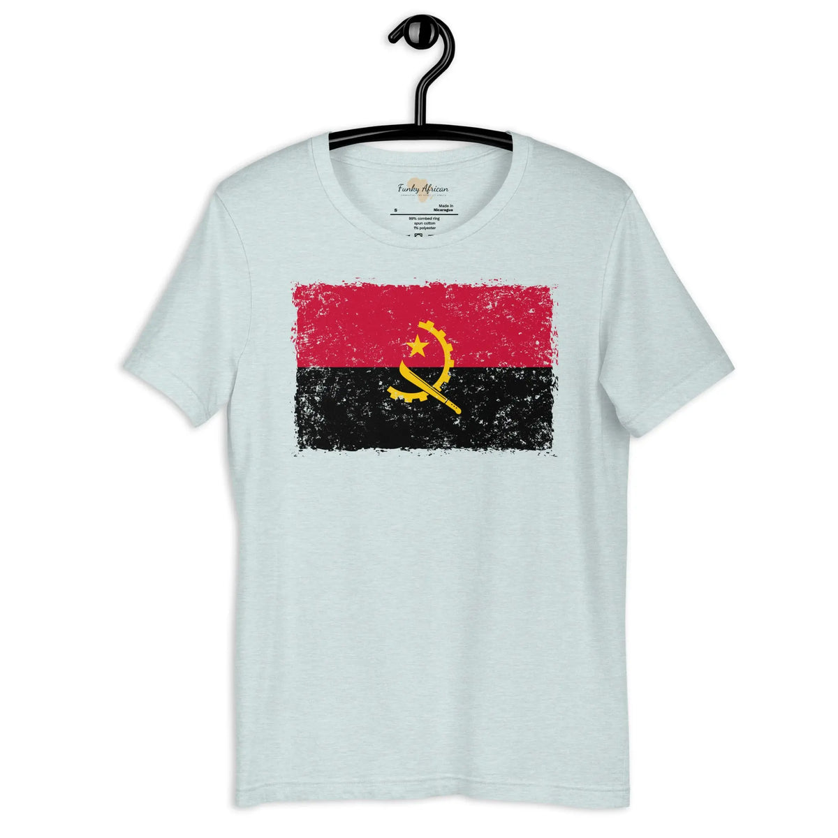 Angolan grunge unisex tee Funky African