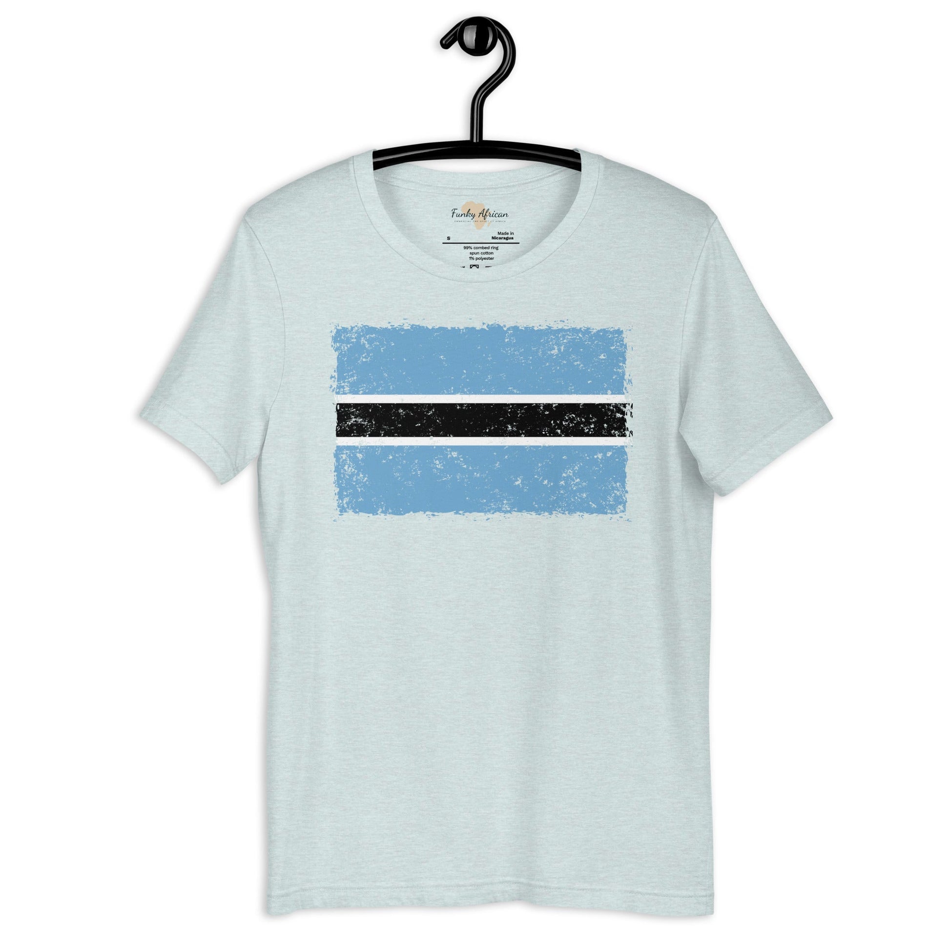 Botswana grunge unisex tee Funky African