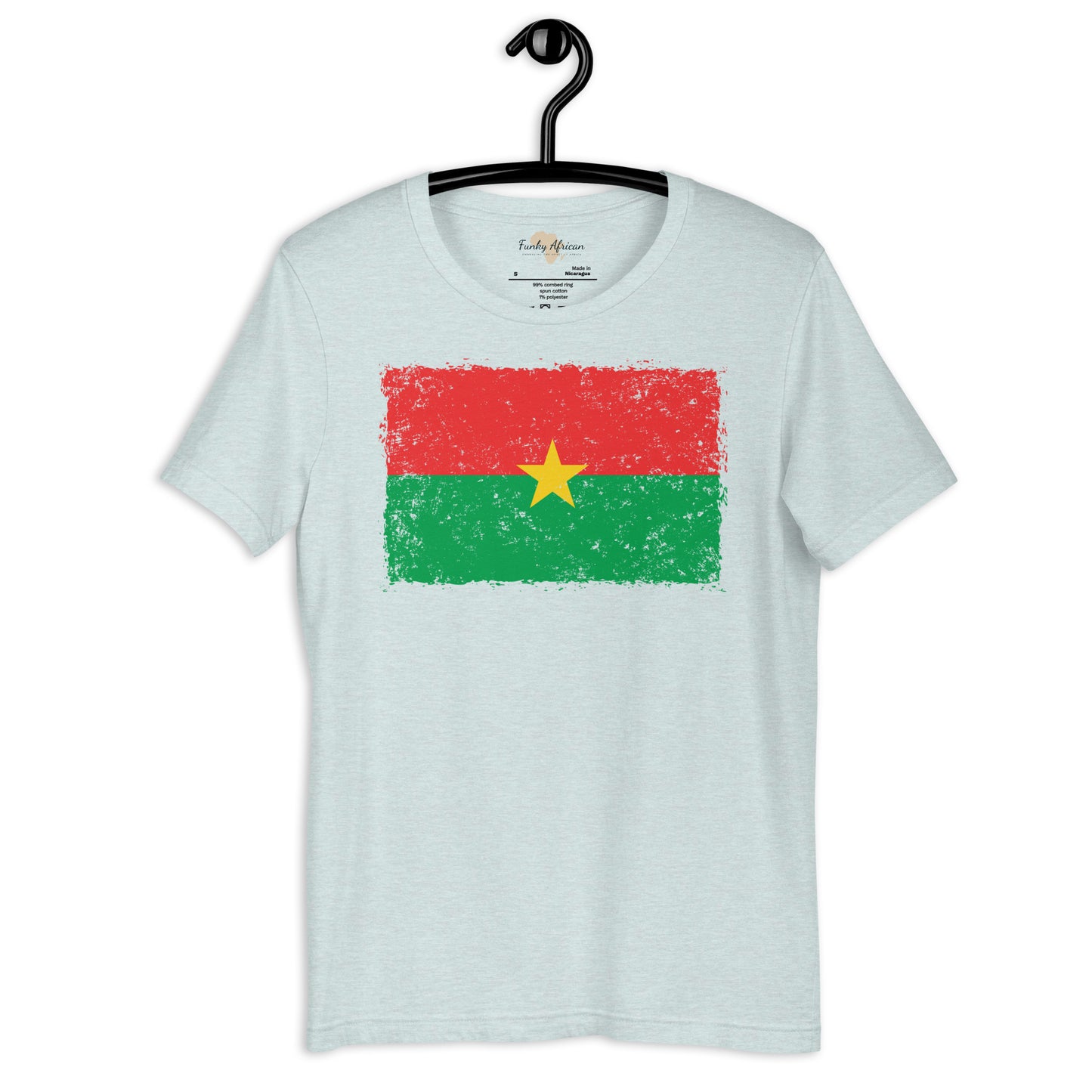 Burkina Faso grunge unisex tee