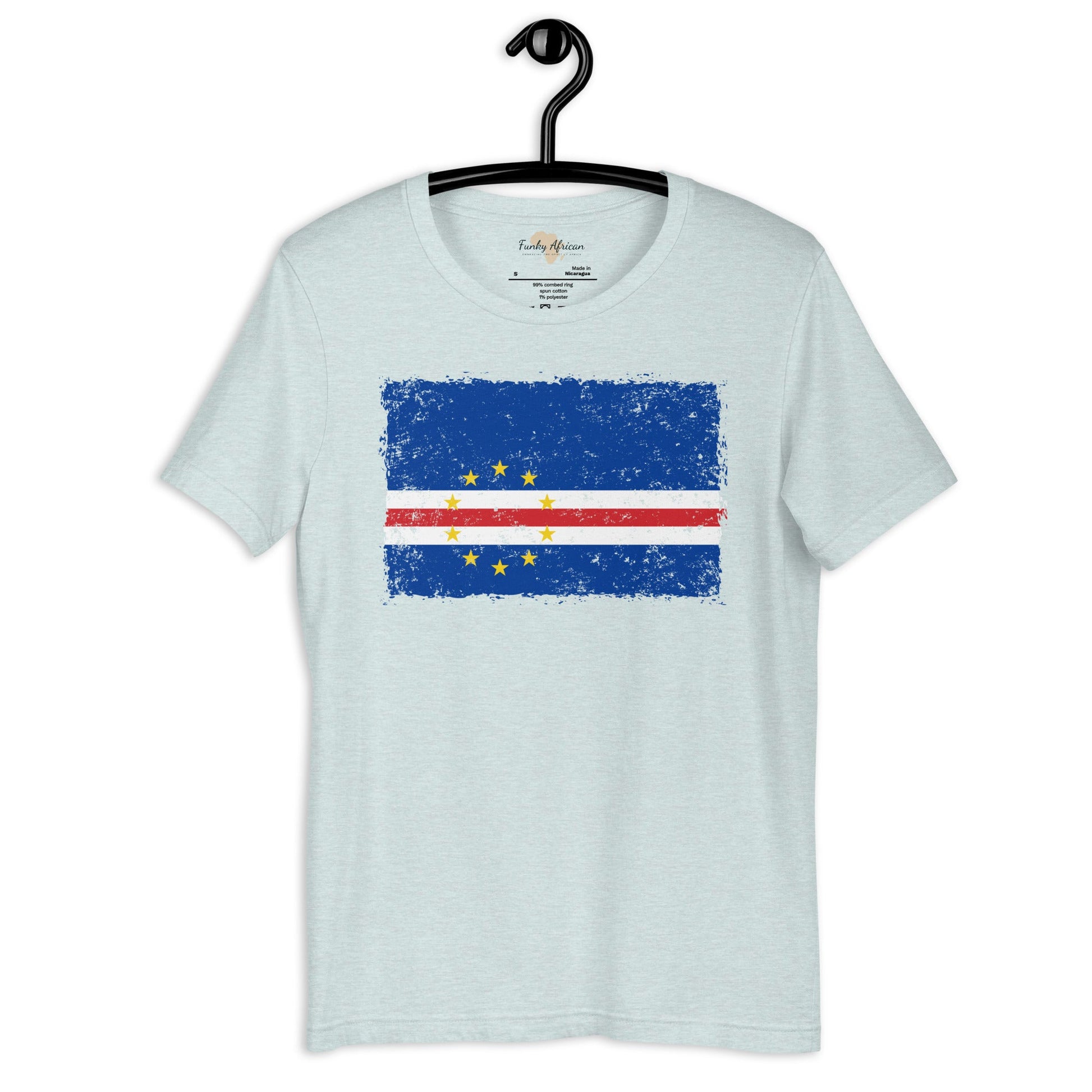 Cabo Verde grunge unisex tee Funky African