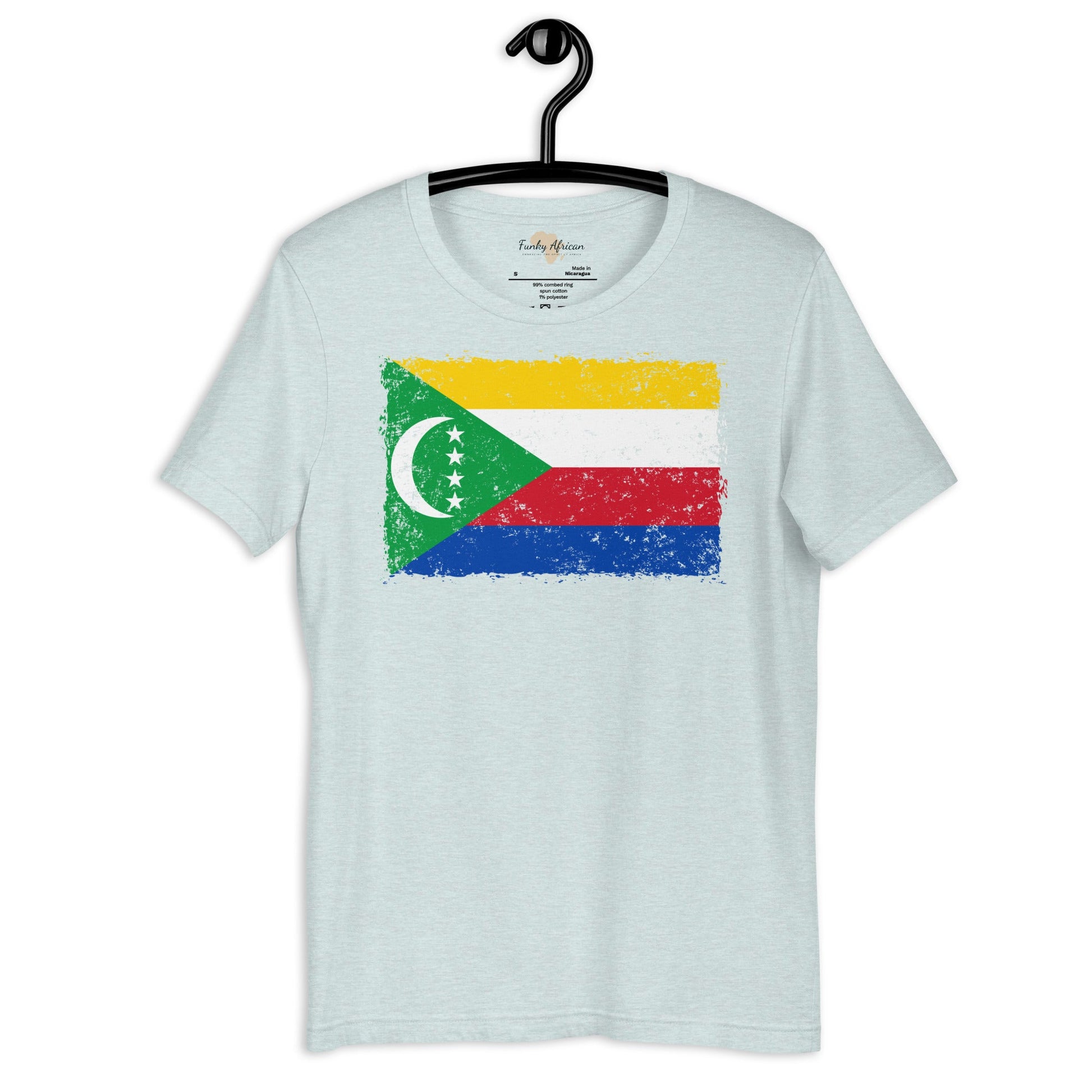 Comoros grunge unisex tee Funky African
