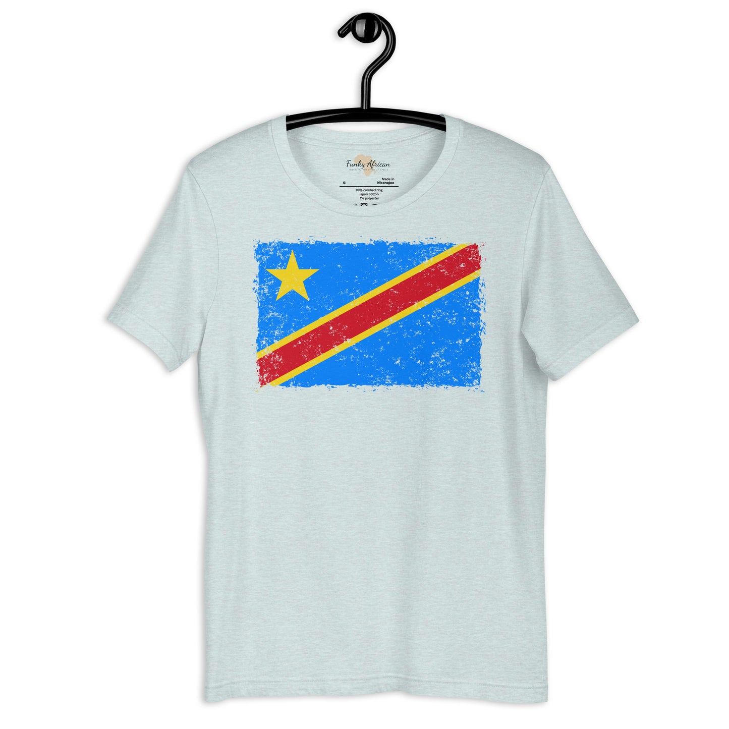 DR Congo grunge unisex tee