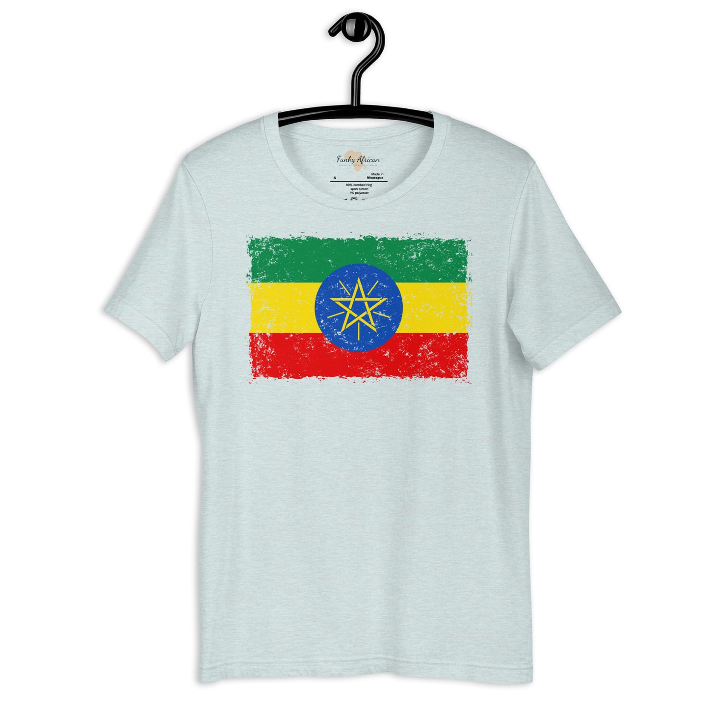 Ethiopia grunge unisex tee