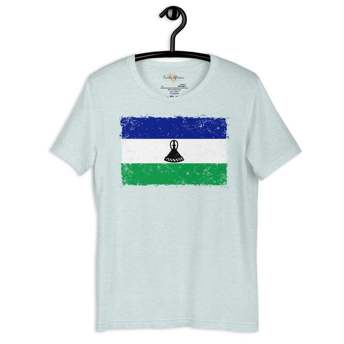 Lesotho grunge unisex tee Funky African