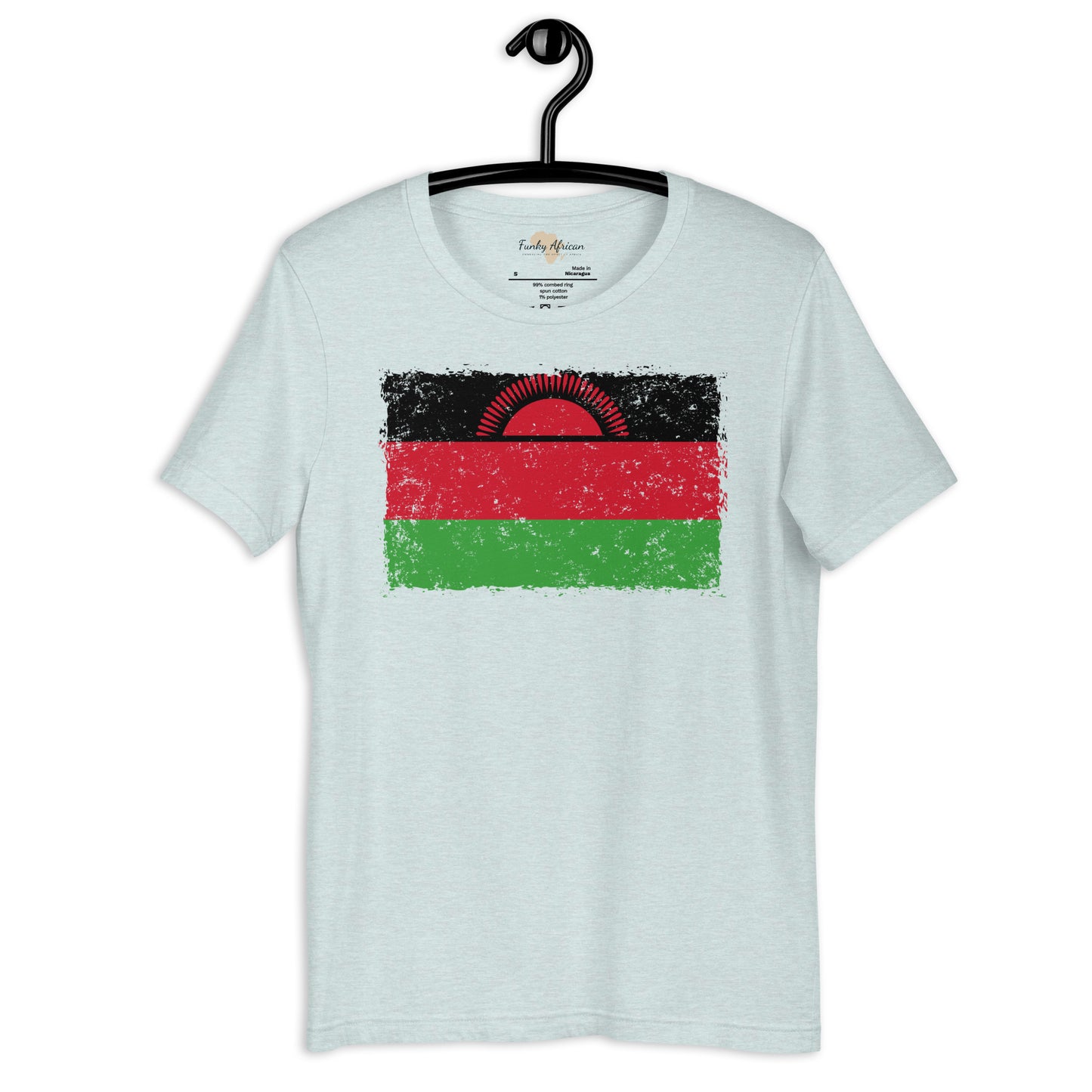 Malawi grunge unisex tee