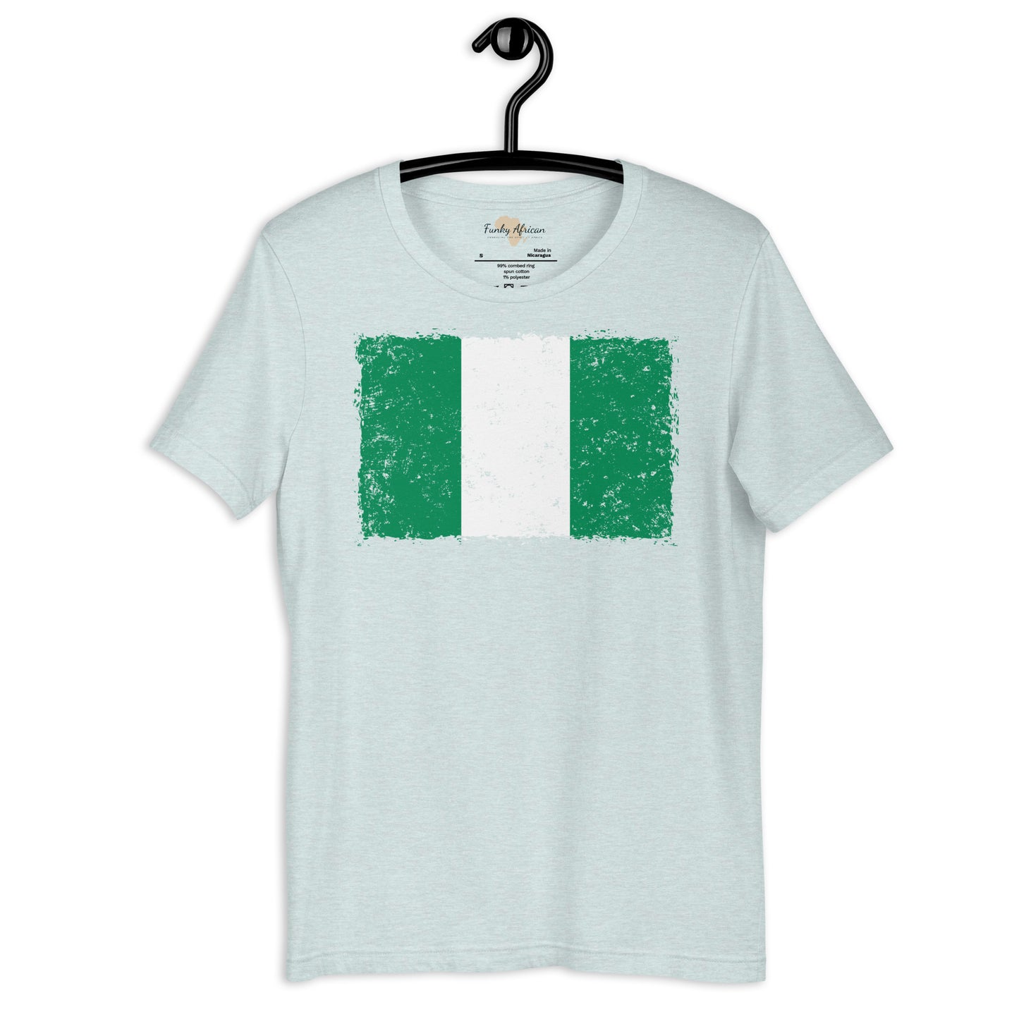 Nigeria grunge unisex tee