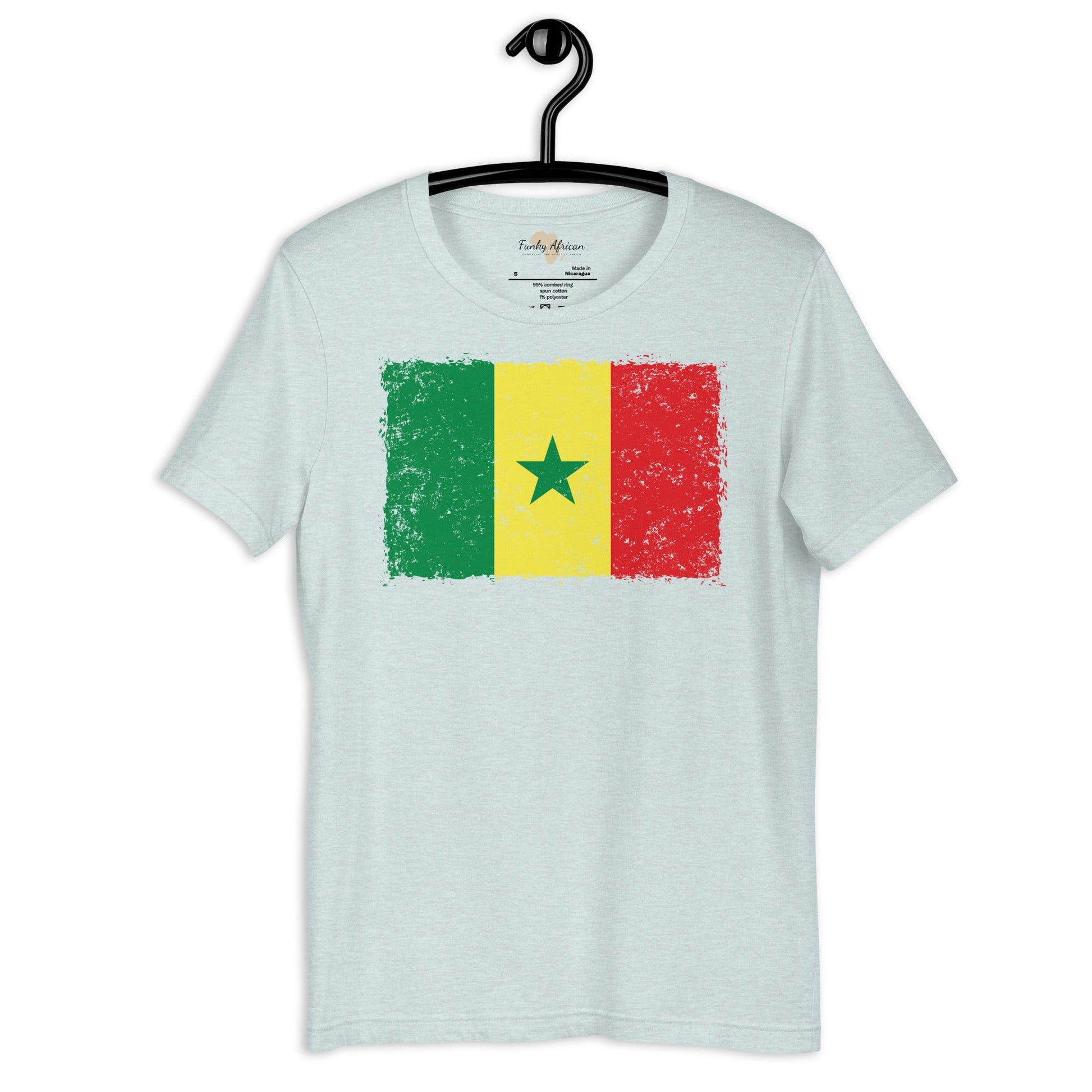 Senegal grunge unisex tee Funky African