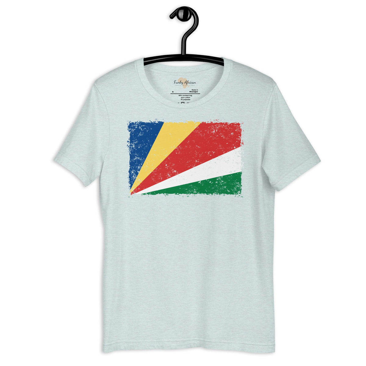 Seychelles grunge unisex tee Funky African