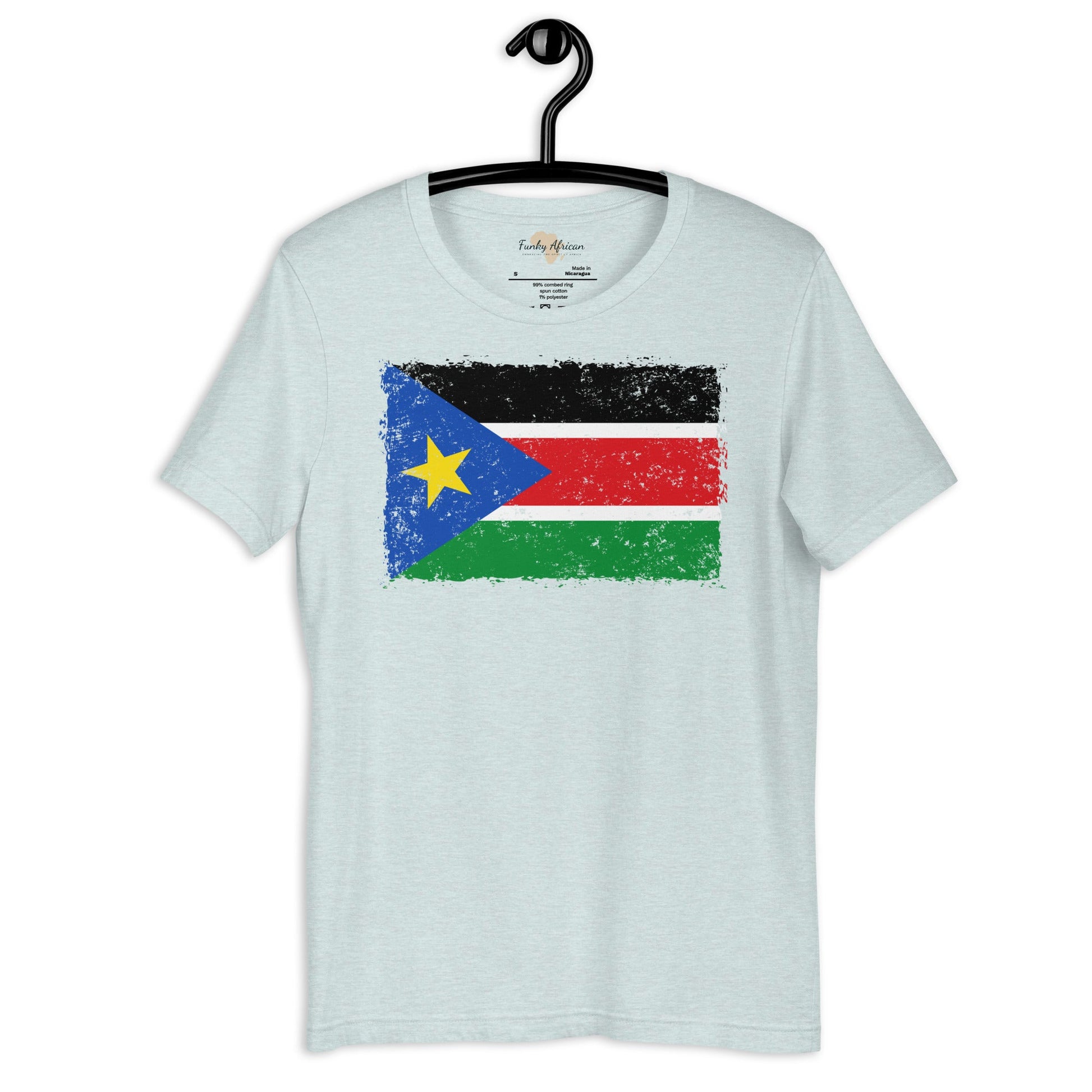 South Sudan grunge unisex tee Funky African