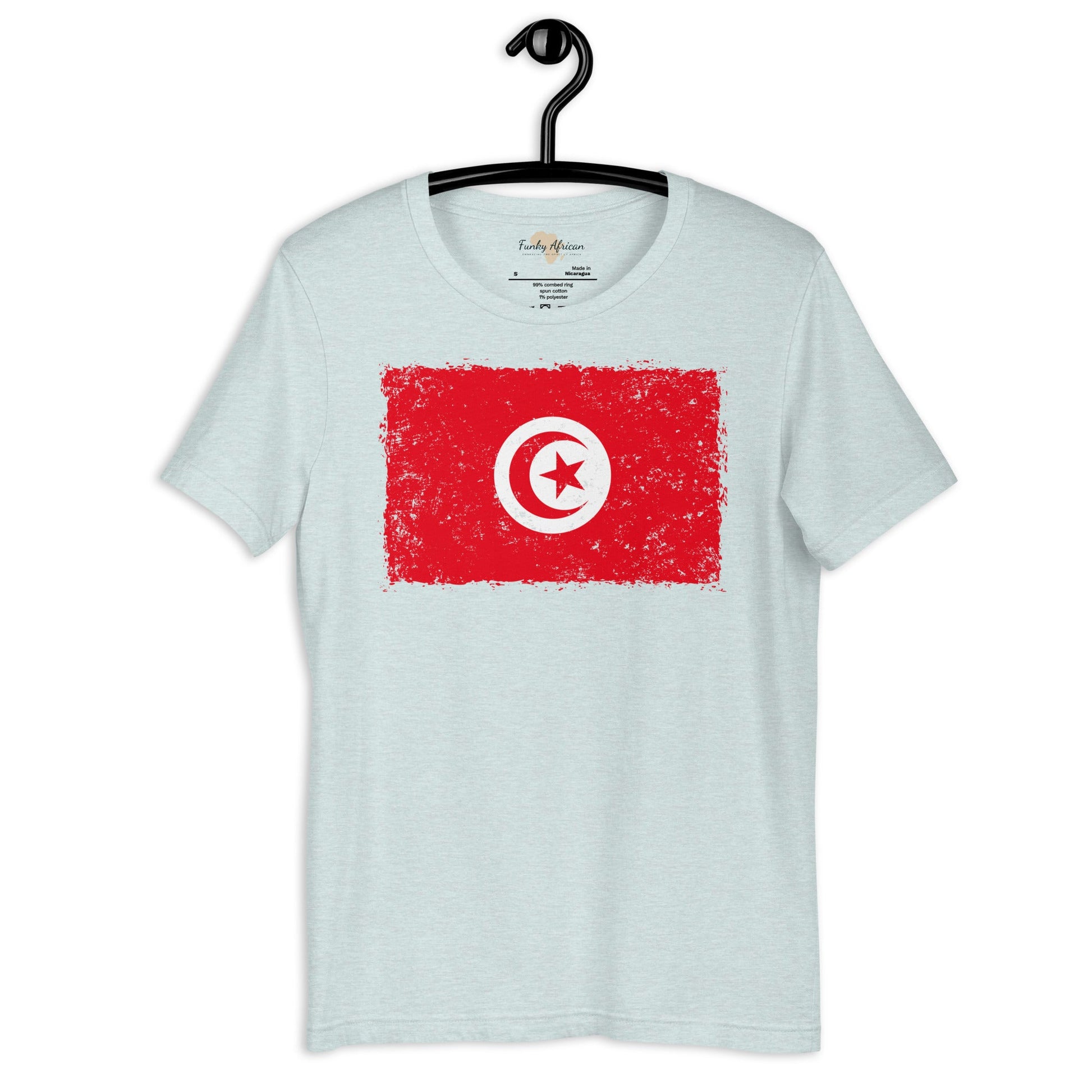Tunisia grunge unisex tee Funky African