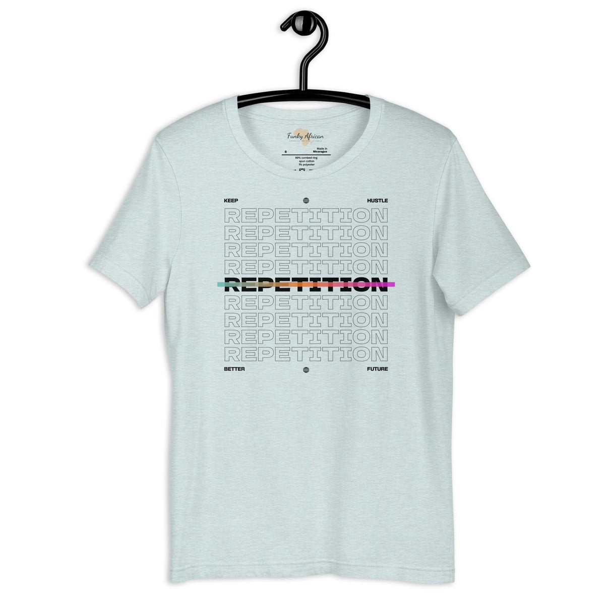 Repetition unisex tee Funky African