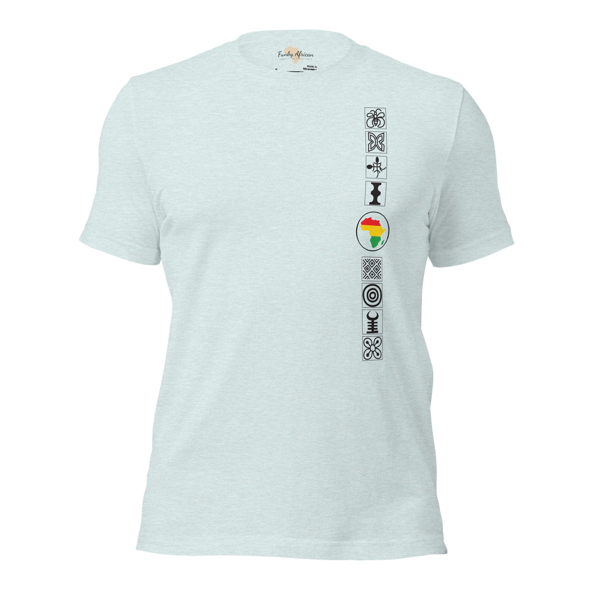 Adinkra Sided Unisex t-shirt Funky African