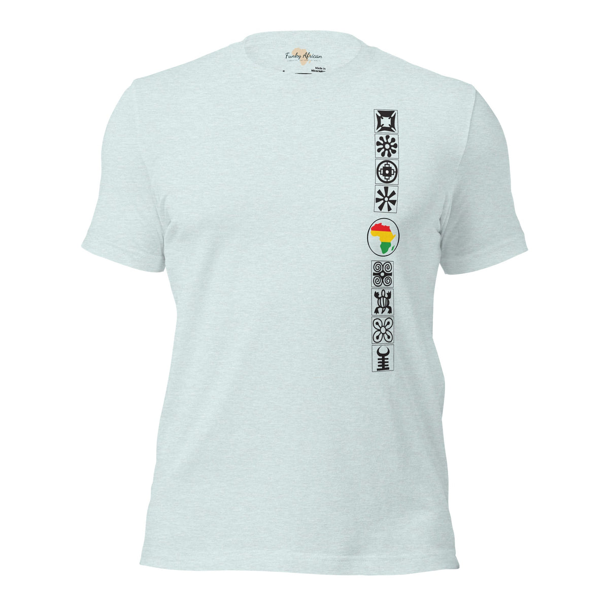 Adinkra Sided Unisex t-shirt Funky African