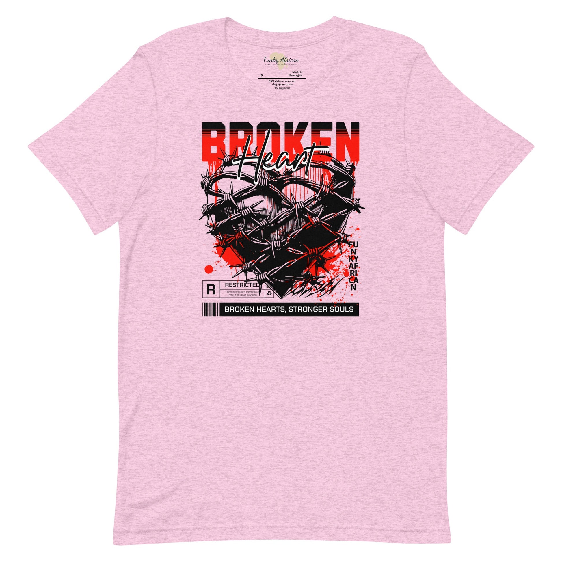 Broken Heart unisex tee Funky African