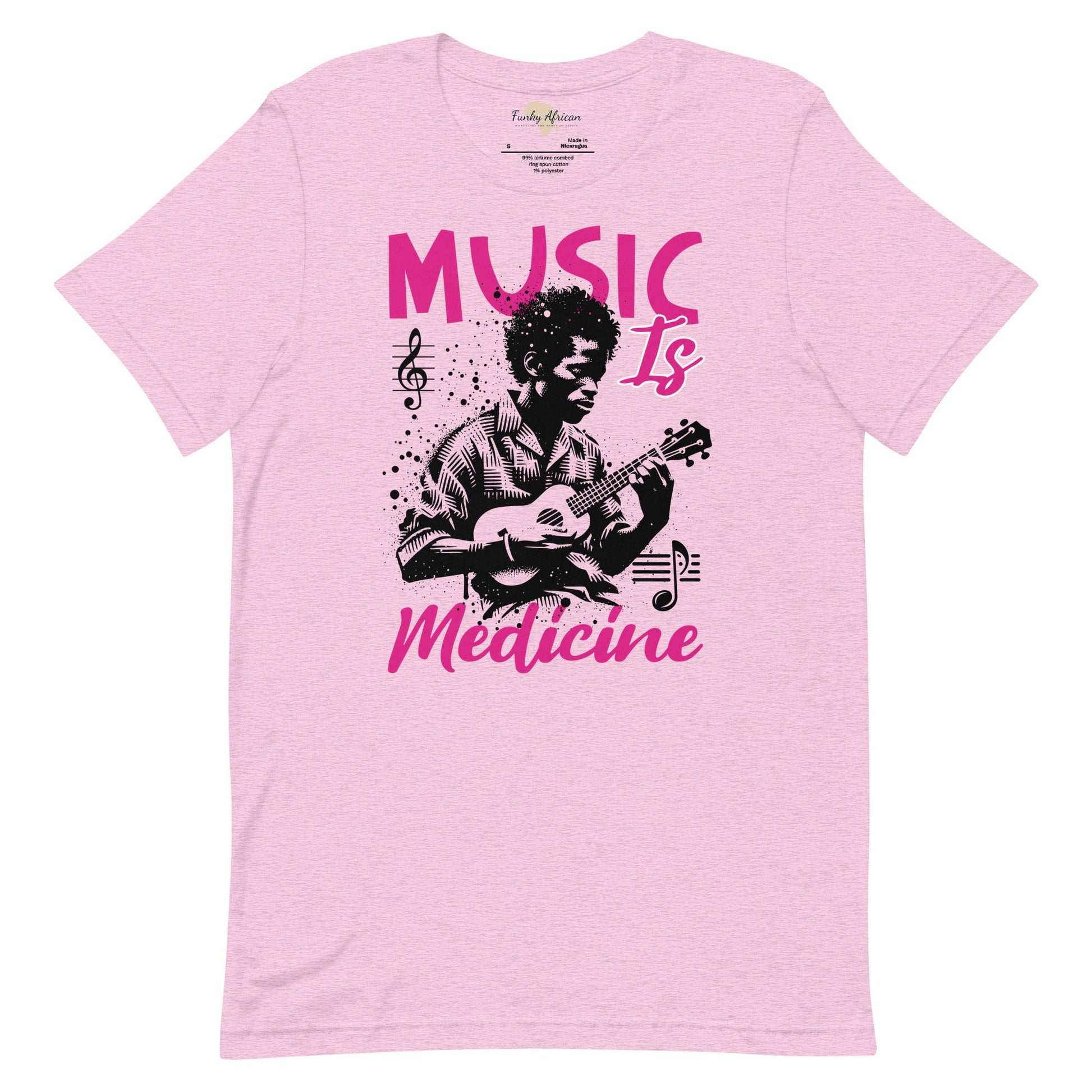 Music is medicine unisex t-shirt Funky African