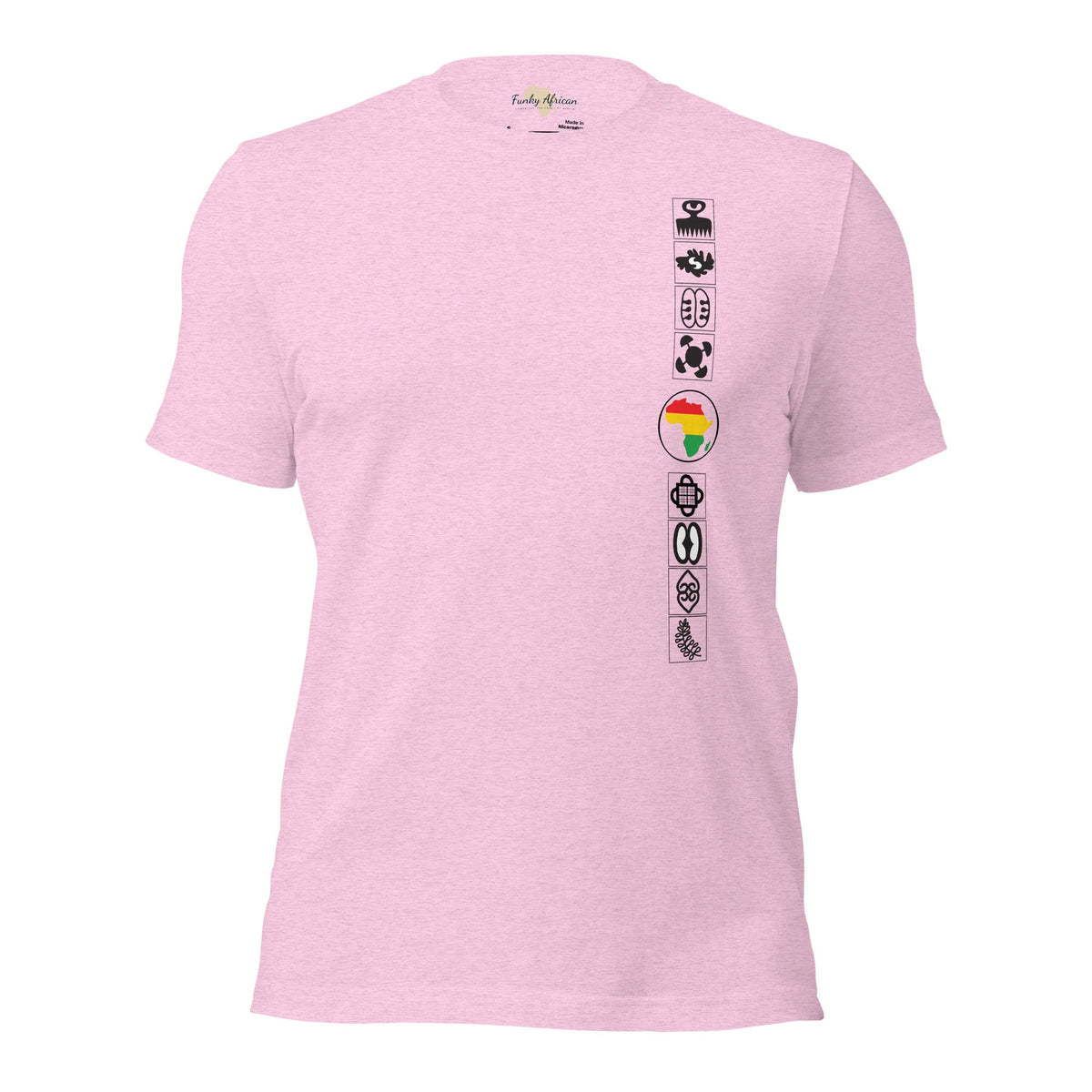 Adinkra Sided Unisex t-shirt Funky African