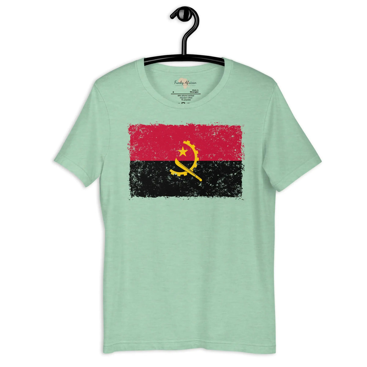 Angolan grunge unisex tee Funky African