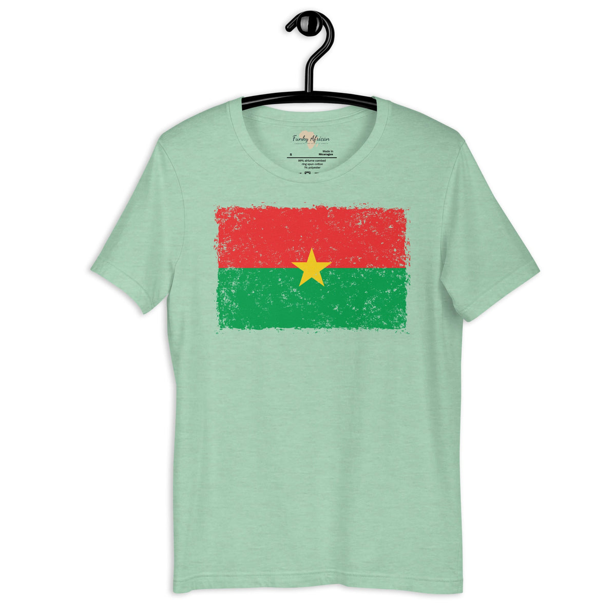 Burkina Faso grunge unisex tee Funky African