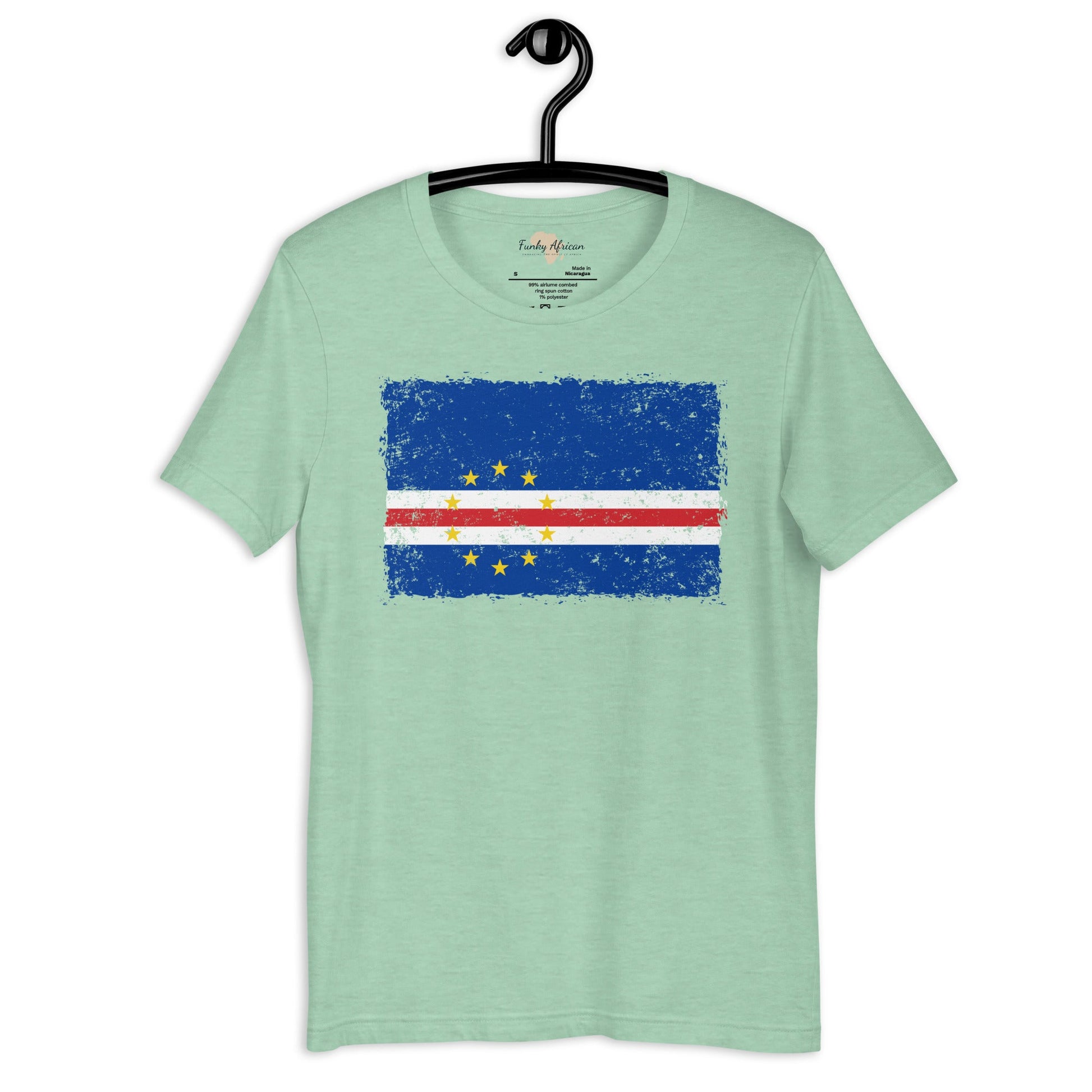 Cabo Verde grunge unisex tee Funky African