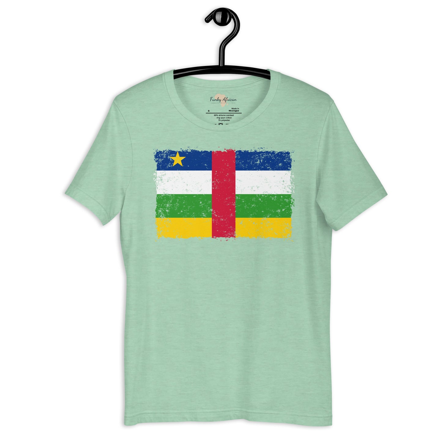 Central African Republic grunge unisex tee