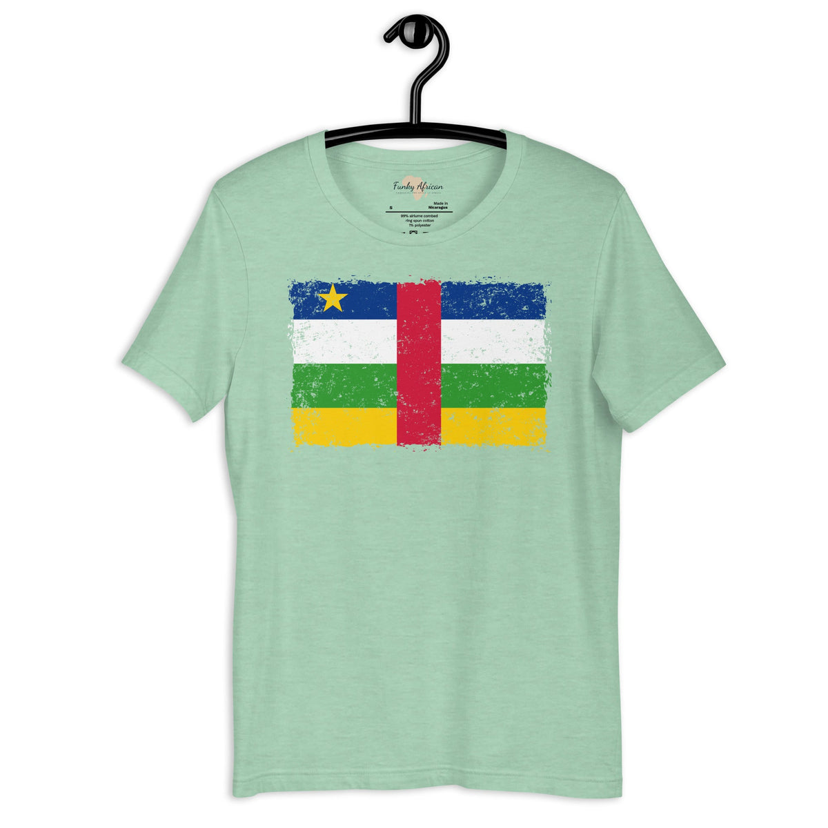 Central African Republic grunge unisex tee Funky African