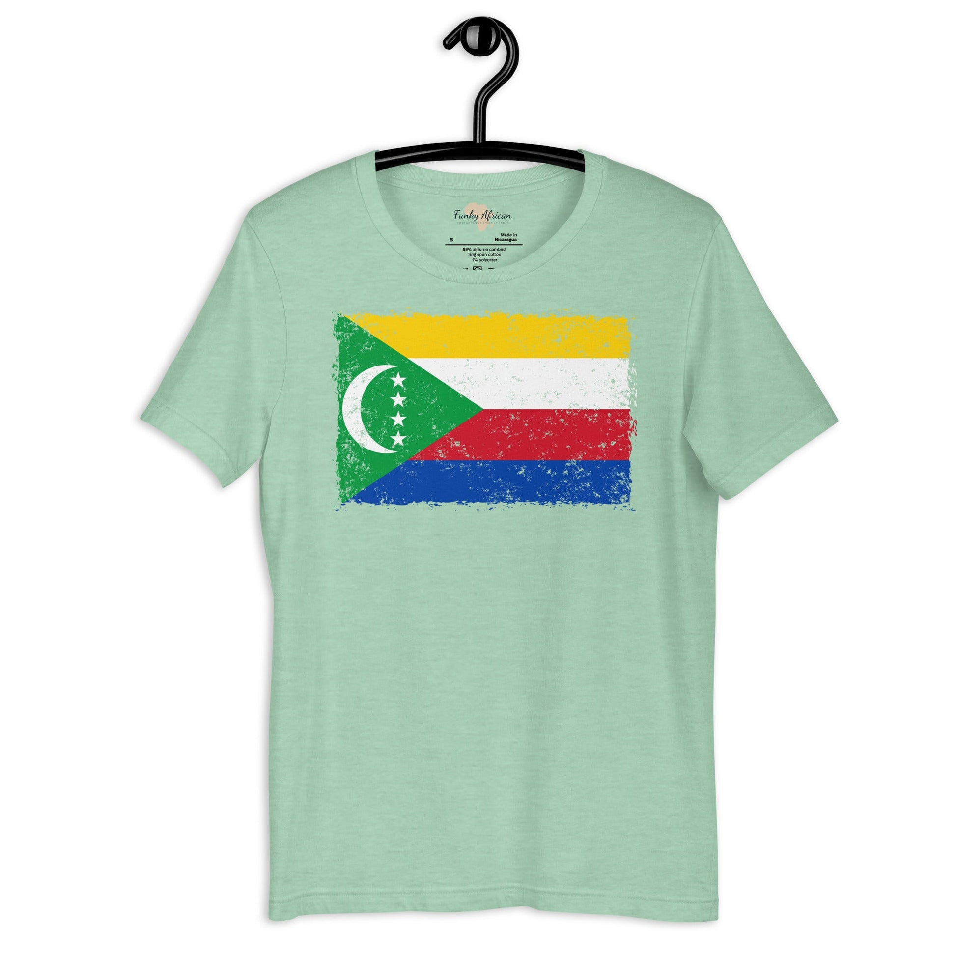 Comoros grunge unisex tee Funky African